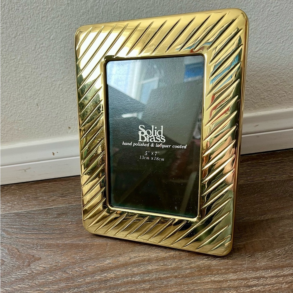 Solid Brass Picture Frame